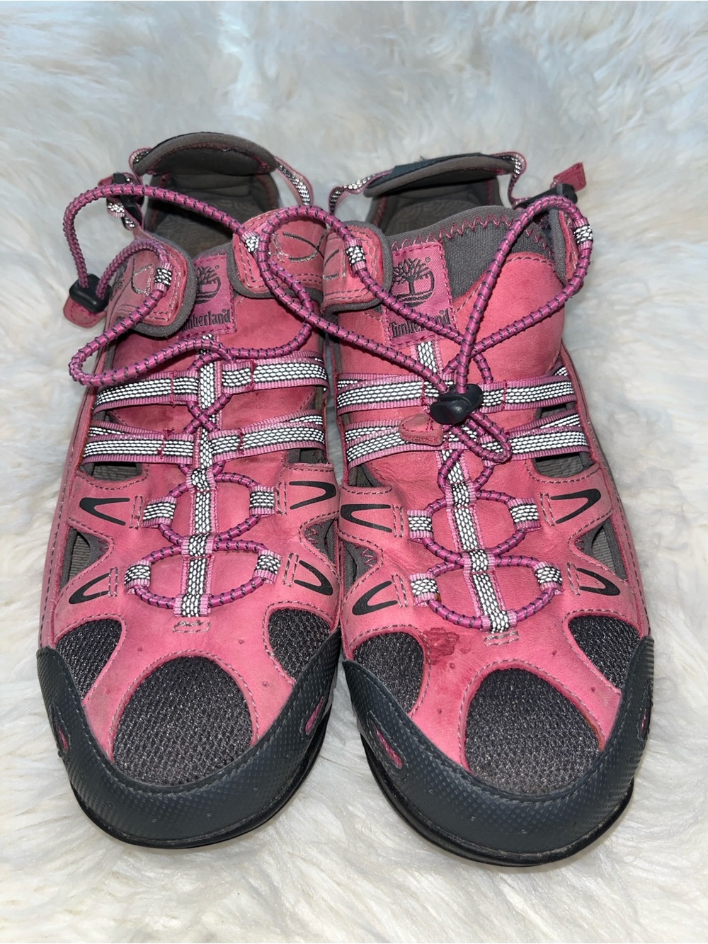 Timberland Pink and Gray Women's Athletic Outdoor Shoes